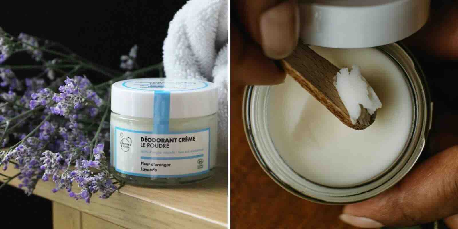 Bio Deocreme Le Poudré von Clémence & Vivien – natürliche, zertifizierte Naturkosmetik, wirksam ohne Aluminiumsalze